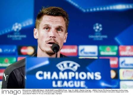 Aug. 24, 2015 - Malmö, Sverige - 150824 Malmö FFs Markus Rosenberg during press conference of Malmö FF for the Champions League Playoff match.  - ZUMAb138
