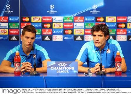 GNK Dinamo press conference PK Pressekonferenz - Zagreb, Croatia 24.08.2015., Zagreb, Croatia - Press conference of GNK Dinamo before qualification Champions League match with KF Skenderbeu. Coach Zoran Mamic and Marko Pjaca  JuricaxGaloic PIXSELL