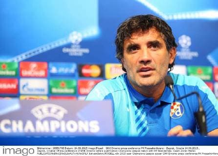 GNK Dinamo press conference PK Pressekonferenz - Zagreb, Croatia 24.08.2015., Zagreb, Croatia - Press conference of GNK Dinamo before qualification Champions League match with KF Skenderbeu. Coach Zoran Mamic  JuricaxGaloic PIXSELL