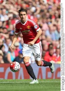 Matteo Darmian of Manchester United ManU - Manchester United vs. Newcastle United - Barclay s Premier League - Old Trafford - Manchester - 22 08 2015 Pic Philip Oldham SportImage EDITORIAL USE ONLY. No use with unauthorised audio, video, data, fixture lists, club league logos or live services. Online in-match use limited to 120 images, no video emulation. No use in betting, games or single club league player publications.