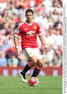 Javier Hernandez of Manchester United ManU - Manchester United vs. Newcastle United - Barclay s Premier League - Old Trafford - Manchester - 22 08 2015 Pic Philip Oldham SportImage EDITORIAL USE ONLY. No use with unauthorised audio, video, data, fixture lists, club league logos or live services. Online in-match use limited to 120 images, no video emulation. No use in betting, games or single club league player publications.