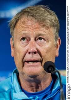 Aug. 24, 2015 - Malmö, Sverige - 150824 Malmö FFs tränare Age Hareide during press conference of Malmö FF for the Champions League Playoff match. - ZUMAb138