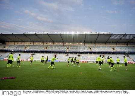 Aug. 24, 2015 - Malmö, Sverige - 150824 Celtics during practice session of Celtic Glasgow for the UEFA Champions League Playoff Quali 2015 2016 match.  - ZUMAb138