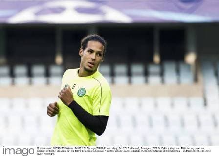 Aug. 24, 2015 - Malmö, Sverige - 150824 Celtics Virgil van Dijk during practice session of Celtic Glasgow for the UEFA Champions League Playoff Quali 2015 2016 match.  - ZUMAb138