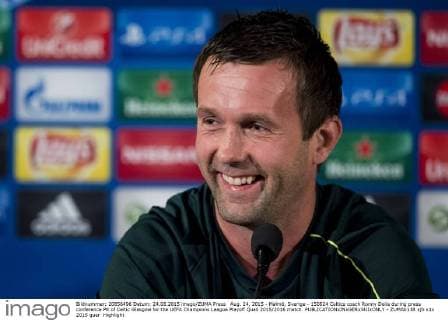 Aug. 24, 2015 - Malmö, Sverige - 150824 Celtics coach Ronny Deila during press conference PK of Celtic Glasgow for the UEFA Champions League Playoff Quali 2015 2016 match.  - ZUMAb138