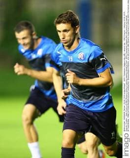 UEFA Champions League play-offs - second leg - GNK Dinamo - training 24.08.2015., Zagreb, Croatia - Josip Pivaric of GNK Dinamo during a training session ahead of their UEFA Champions League play-offs second leg against KF Skenderbeu.  SlavkoxMidzor PIXSELL