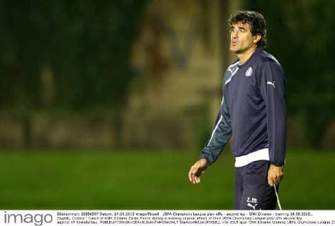 UEFA Champions League play-offs - second leg - GNK Dinamo - training 24.08.2015., Zagreb, Croatia - Coach of GNK Dinamo Zoran Mamic during a training session ahead of their UEFA Champions League play-offs second leg against KF Skenderbeu.  SlavkoxMidzor PIXSELL