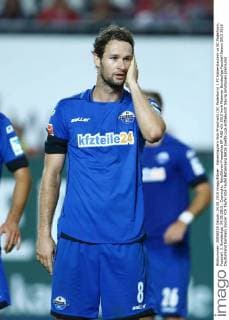 Kaiserslautern Nick Proschwitz (SC Paderborn) 1.FC Kaiserslautern vs SC Paderborn, Fussball, 2. Bundesliga, 24.08.2015 , Copyright: Neis Eibner-Pressefoto EP_ANS