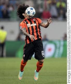 SOCCER - CL play off, Shakhtar vs Rapid LVIV,UKRAINE,25.AUG.15 - SOCCER - UEFA Champions League, play off, FC Shakhtar Donetsk vs SK Rapid Wien. Image shows Marcio Azevedo (Shakhtar). Keywords: Wien Energie. GEPAxpictures xPhilippxBrem