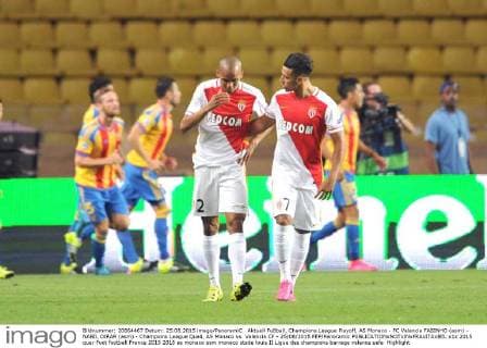 Aktuell Fußball, Champions League Playoff, AS Monaco - FC Valencia FABINHO (asm) - NABIL DIRAR (asm) - Champions League Quali, AS Monaco vs. Valencia CF - 25 08 2015 FEP Panoramic 