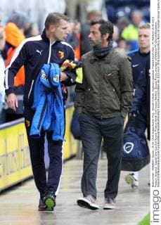 Aktuell FuÃŸball, England Ligapokal, Preston North End - FC Watford 25.08.2015. Preston, England. Capital One Cup 2nd Round. Preston North End versus Watford. Quique Flores, manager of Watford FC xDavidxBlunsdenx  ActionPlus11653643