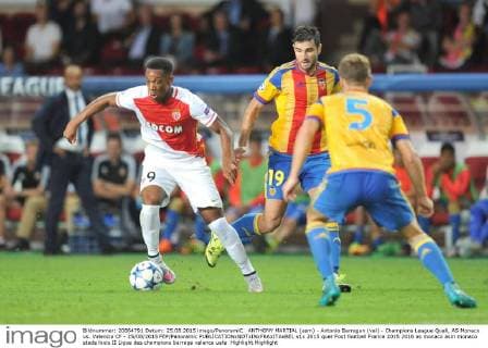 ANTHONY MARTIAL (asm) - Antonio Barragan (val) - Champions League Quali, AS Monaco vs. Valencia CF - 25 08 2015 FEP Panoramic 