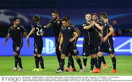UEFA Champions League play-offs - second leg - GNK Dinamo - KF Skenderbeu 25.08.2015., stadium Maksimir, Zagreb, Croatia - UEFA Champions League play-offs, second leg, GNK Dinamo - KF Skenderbeu.  SlavkoxMidzor PIXSELL