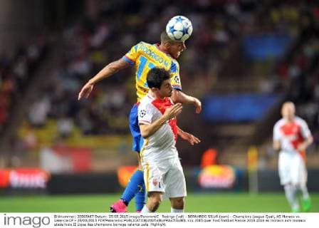 Rodrigo (val) - BERNARDO SILVA (asm) - Champions League Quali, AS Monaco vs. Valencia CF - 25 08 2015 FEP Panoramic 