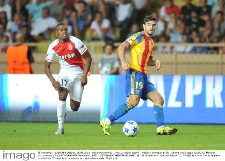 Ivan Cavaleiro (asm) - Antonio Barragan (val) - Champions League Quali, AS Monaco vs. Valencia CF - 25 08 2015 FEP Panoramic 