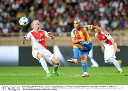 Sofiane Feghouli (val) - Champions League Quali, AS Monaco vs. Valencia CF - 25 08 2015 FEP Panoramic 