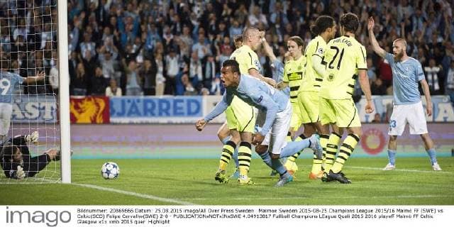 Malmoe Sweden 2015-08-25 Champions League 2015 16 Malmö FF (SWE) vs Celtic(SCO) Felipe Carvalho(SWE) 2-0 -  4.04913817