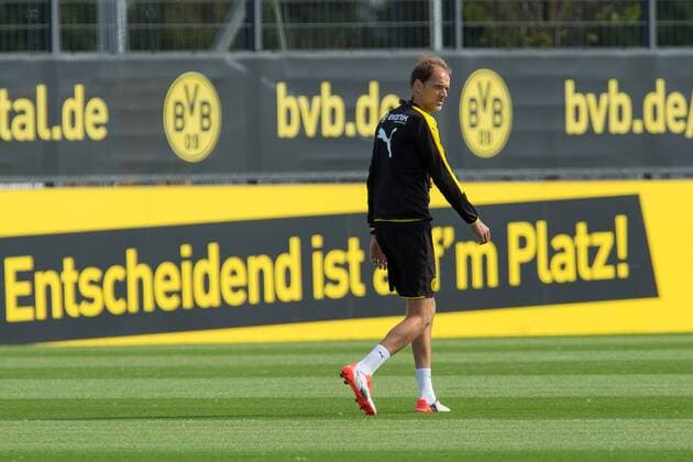 Mittwoch 26.08.2015, Saison 2015 2016, Training BV Borussia Dortmund, Trainer Thomas Tuchel (BVB) DeFodi001