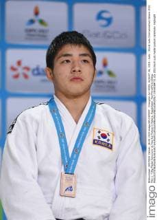 Changrim An (KOR), AUGUST 26, 2015 - Judo : World Judo Championships Astana 2015 Men s -73kg Medal Ceremony at Alau Ice Palace in Astana, Kazakhstan. NoxThirdxPartyxSales  (dlra008473)