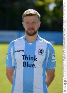 25.08.2015, 2.Fussball Bundesliga 2015 2016: TSV 1860 München, Offizieller Fototermin an der Grünwalderstrasse. Stephan Hain (TSV 1860 München). 