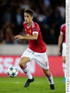 Adnan Januzaj of Manchester United ManU during the UEFA Champions League play-offs match between Club Brugge and Manchester United on August 26, 2015 at the Jan Breydel stadium in Brugge, Belgium. Club Brugge v Manchester United Champions league play-offs 2015 2016 xVIxVIxIMAGESx xEricxVerhoevenxIVx 4242580