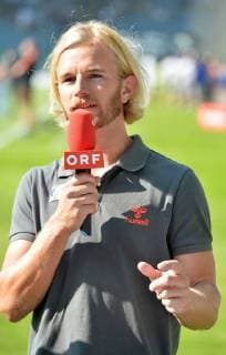 SOCCER - BL, Sturm vs RBS GRAZ,AUSTRIA,30.AUG.15 - SOCCER - tipico Bundesliga, SK Sturm Graz vs Red Bull Salzburg. Image shows Peter Hackmair (ORF).. GEPAxpictures xMichaelxRiedler