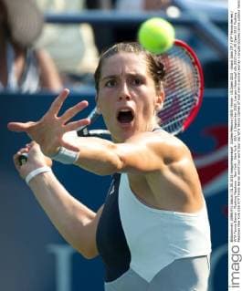Andrea Petkovic (GER) Tennis - US Open 2015 - Grand Slam ITF ATP Tennis Herren WTA Tennis Damen - Flushing Meadows - New York - New York - USA - 1 September 2015. Juergen Hasenkopf