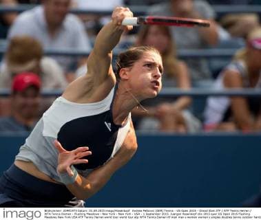 Andrea Petkovic (GER) Tennis - US Open 2015 - Grand Slam ITF ATP Tennis Herren WTA Tennis Damen - Flushing Meadows - New York - New York - USA - 1 September 2015. Juergen Hasenkopf