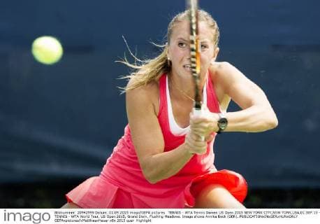 TENNIS - WTA Tennis Damen US Open 2015 NEW YORK CITY,NEW YORK,USA,01.SEP.15 - TENNIS - WTA World Tour, US Open 2015, Grand Slam, Flushing Meadows. Image shows Annika Beck (GER). GEPAxpictures xMatthiasxHauer