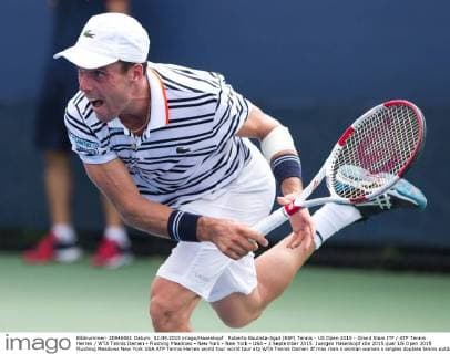 Roberto Bautista-Agut (ESP) Tennis - US Open 2015 - Grand Slam ITF ATP Tennis Herren WTA Tennis Damen - Flushing Meadows - New York - New York - USA - 2 September 2015. Juergen Hasenkopf