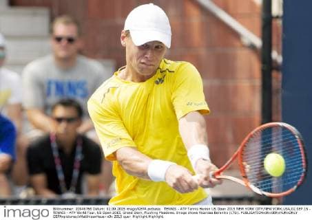 TENNIS - ATP Tennis Herren US Open 2015 NEW YORK CITY,NEW YORK,USA,02.SEP.15 - TENNIS - ATP World Tour, US Open 2015, Grand Slam, Flushing Meadows. Image shows Ricardas Berankis (LTU). GEPAxpictures xMatthiasxHauer