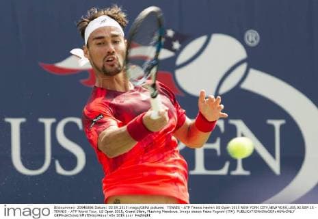 TENNIS - ATP Tennis Herren US Open 2015 NEW YORK CITY,NEW YORK,USA,02.SEP.15 - TENNIS - ATP World Tour, US Open 2015, Grand Slam, Flushing Meadows. Image shows Fabio Fognini (ITA). GEPAxpictures xMatthiasxHauer
