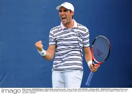 Jeremy Chardy (FRA) TENNIS : US Open 2015 - 02 09 2015 TennisMagazine Panoramic 
