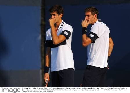 Pierre Hugues Herbert (FRA) Nicolas Mahut (FRA) TENNIS : US Open 2015 - 02 09 2015 TennisMagazine Panoramic 