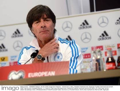 03.09.2015, xhbx, Fussball International, Deutsche Fussball Nationalmannschaft DFB Training und Pressekonferenz, v.l. Joachim Jogi Loew (Bundestrainer Deutsche Fussball Nationalmannschaft DFB)