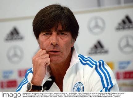 03.09.2015, xhbx, Fussball International, Deutsche Fussball Nationalmannschaft DFB Training und Pressekonferenz, v.l. Joachim Jogi Loew (Bundestrainer Deutsche Fussball Nationalmannschaft DFB)