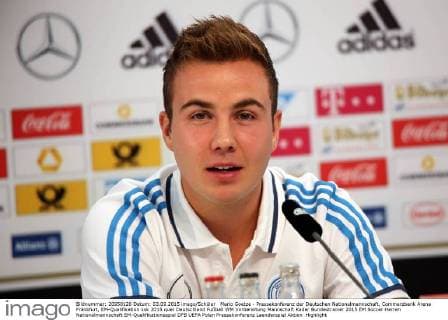 Mario Goetze - Pressekonferenz der Deutschen Nationalmannschaft, Commerzbank Arena Frankfurt, EM-Qualifikation