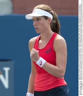 Johanna Konta (GBR) Tennis - US Open 2015 - Grand Slam ITF ATP Tennis Herren WTA Tennis Damen - Flushing Meadows - New York - New York - USA - 3 September 2015. Juergen Hasenkopf