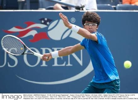Hyeon Chung (KOR) Tennis - US Open 2015 - Grand Slam ITF ATP Tennis Herren WTA Tennis Damen - Flushing Meadows - New York - New York - USA - 3 September 2015. Juergen Hasenkopf
