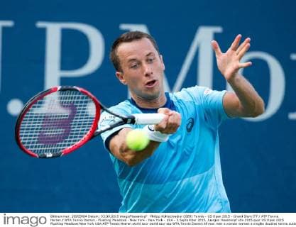 Philipp Kohlschreiber (GER) Tennis - US Open 2015 - Grand Slam ITF ATP Tennis Herren WTA Tennis Damen - Flushing Meadows - New York - New York - USA - 3 September 2015. Juergen Hasenkopf