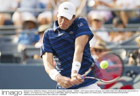 TENNIS - ATP Tennis Herren US Open 2015 NEW YORK CITY,NEW YORK,USA,03.SEP.15 - TENNIS - ATP World Tour, US Open 2015, Grand Slam, Flushing Meadows. Image shows John Isner (USA). GEPAxpictures xMatthiasxHauer