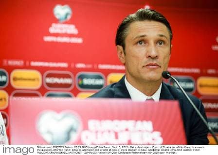 Sept. 3, 2015 - Baku, Azerbaijan - Coach of Croatia team Niko Kovac to answers the questions after the match between Azerbaijan and Croatia at Bakcell arena stadium in Baku. Azerbaijan Croatia UEFA 2016 qualifier match - ZUMAp133