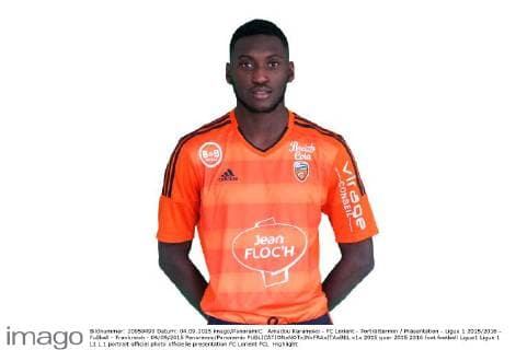 Amadou Karamoko - FC Lorient - Porträttermin Präsentation - Ligue 1 2015 2016 - Fußball - Frankreich - 04 09 2015 Panoramic Panoramic 