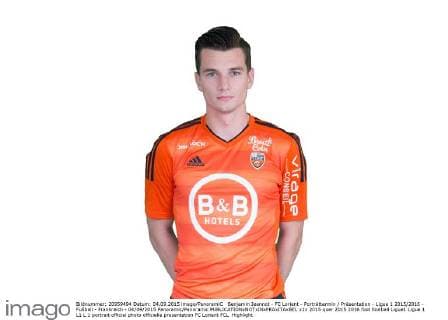 Benjamin Jeannot - FC Lorient - Porträttermin Präsentation - Ligue 1 2015 2016 - Fußball - Frankreich - 04 09 2015 Panoramic Panoramic 