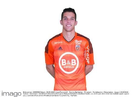 Maxime Barthelme - FC Lorient - Porträttermin Präsentation - Ligue 1 2015 2016 - Fußball - Frankreich - 04 09 2015 Panoramic Panoramic 