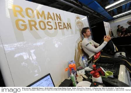 Italian Grand Prix, Monza 3 - 6 September 2015 04.09.2015 - Free Practice 2, Romain Grosjean (FRA) Lotus F1 Team E23 