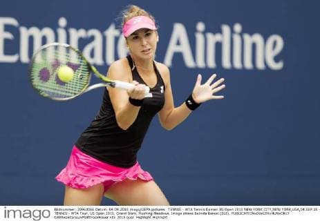 TENNIS - WTA Tennis Damen US Open 2015 NEW YORK CITY,NEW YORK,USA,04.SEP.15 - TENNIS - WTA Tour, US Open 2015, Grand Slam, Flushing Meadows. Image shows Belinda Bencic (SUI). GEPAxpictures xMatthiasxHauer