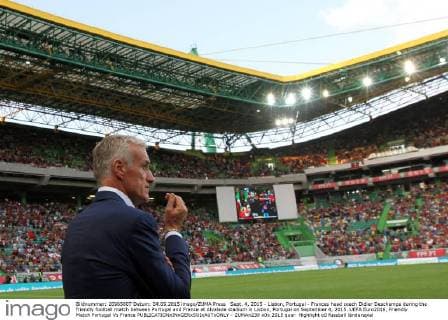 Sept. 4, 2015 - Lisbon, Portugal - Frances head coach Didier Deschamps during the friendly football match between Portugal and France at Alvalade stadium in Lisbon, Portugal on September 4, 2015. UEFA Euro2016, Friendly Match Portugal Vs France  - ZUMAn230