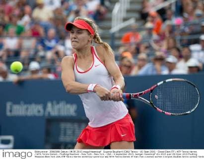Eugenie Bouchard (CAN) Tennis - US Open 2015 - Grand Slam ITF ATP Tennis Herren WTA Tennis Damen - Flushing Meadows - New York - New York - USA - 4 September 2015. Juergen Hasenkopf