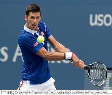 Novak Djokovic (SRB) Tennis - US Open 2015 - Grand Slam ITF ATP Tennis Herren WTA Tennis Damen - Flushing Meadows - New York - New York - USA - 4 September 2015. Juergen Hasenkopf